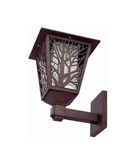 Brown Tree Pattern Double-layer Wall Lamp 146101A