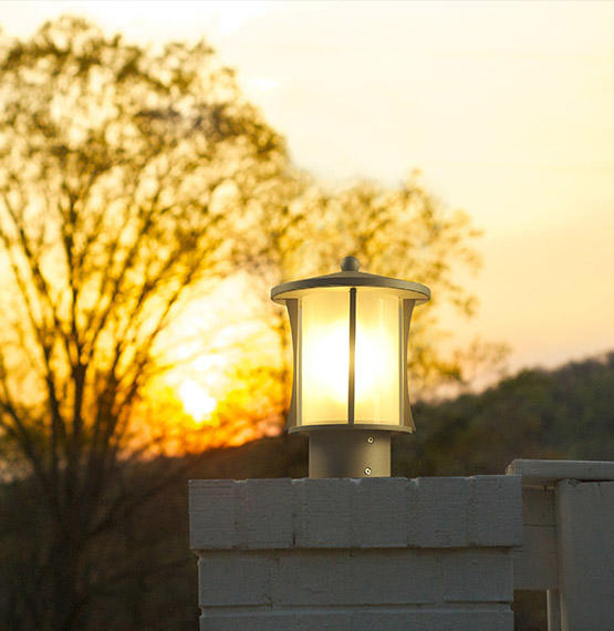 How do the outdoor wall lamps increase the usability of your outdoor living space