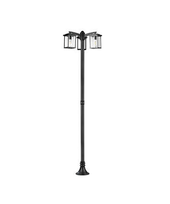 Simple design 3-heads high pole lamp 20415