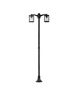 Square outdoor 2-heads high pole lamp 20514