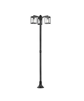 Square outdoor 3-heads high pole lamp 20515