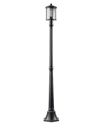 2237 Factory price outdoor waterproof high pole garden lamp E27 Lamp holder die cast aluminum & Glass courtyard lamp post lights