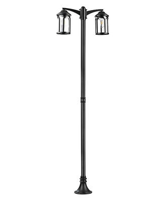 22614A Outdoor lantern light aluminum street lamp garden pole lighting standing garden gate light