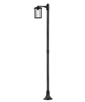 22813 IP44 professional manufacture outdoor decorative lighting antique aluminum 2m pole lamp post led garden pole light